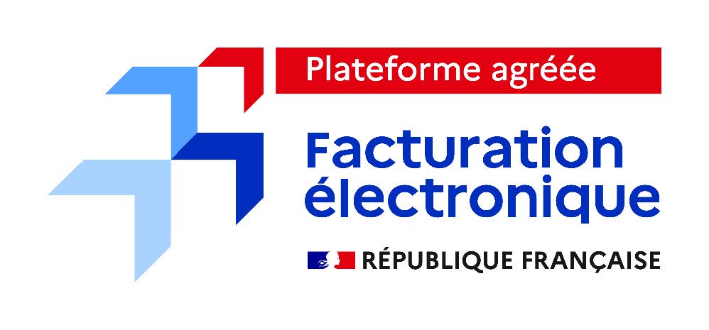 Logo officiel Plateforme agréée - Facturation électronique - République Française